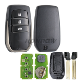 Xhorse VVDI for Toyota 3 button XM Smart Key XSTO00EN Universal Remote Key Support Renew and Rewrite for Toyota Work for Plus Max VVDI2 VVDI Mini