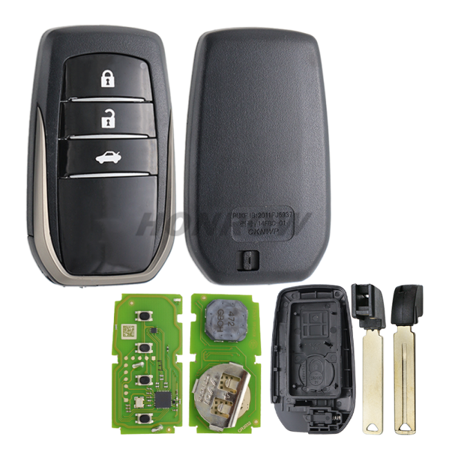 Xhorse VVDI for Toyota 3 button XM Smart Key XSTO00EN Universal Remote Key Support Renew and Rewrite for Toyota Work for Plus Max VVDI2 VVDI Mini