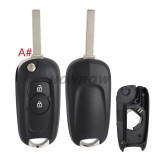 For Opel 2/3 button Flip Folding remote key case