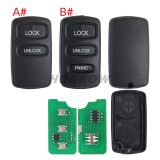 For Mitsubishi 2/3 buttons remote key with 433MHZ OUCG8D-525M-A         Fitment:  For Mitsubishi Eclipse 2002-2005 For Mitsubishi Endeavor 2002-2005 For Mitsubishi Eclipse 2002-2005 For Mitsubishi Lancer 2002-2007 For Mitsubishi Montero Sport 2002-2007 For Mitsubishi Outlander 2002-2007