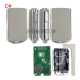 For High quality Leather Volvo Smart Key 3+1 button with 433MHz H Chip  RF430 / 8A / H CHIP FCC ID: YGOHUF8432 IC:4008C-HUF8432 Model:HUF8423