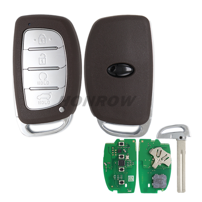 For Hyundai Sonata 3+1 smart key with 433.92MHz FSK NCF29AxMTT / HITAG AES / 4A CHIP P/N: 95440-L1810     Work On:2024-2025 Hyundai Sonata