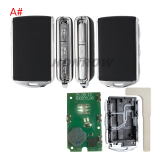 For High quality Leather Volvo Smart Key 3+1 button with 433MHz H Chip  RF430 / 8A / H CHIP FCC ID: YGOHUF8432 IC:4008C-HUF8432 Model:HUF8423