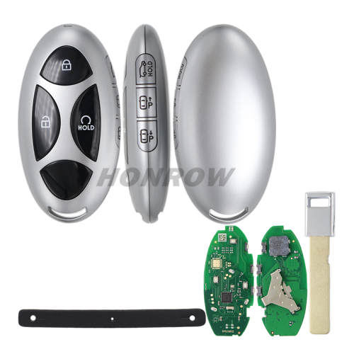 For Hyundai Santa Fe 3+1 smart key with 433MHz  NCF29AxMTT / HITAG AES / 4A CHIP P/N: 95440-P6060         Work On:  2024-2025 Hyundai Santa Fe  