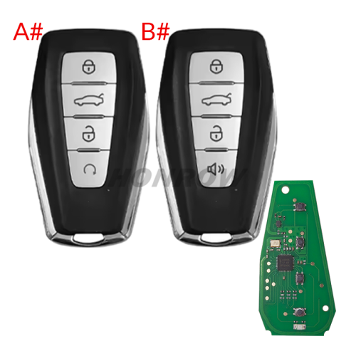 KEYDIY ZB69-4 smart key For Chery Jetour Style Universal KD Smart Key Remote for KD-X2 KD-X4 KD-MAX Car Key Remote Fit More than 2000 Models