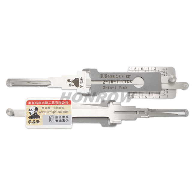 Original Lishi New HU64(8910)V.4-EXT for Benz 2 In 1  lock pick and decoder combination tool with best quality