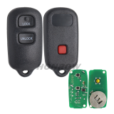 For To 2+1 button remote key with 315mhz  FCC:GQ43VT14T