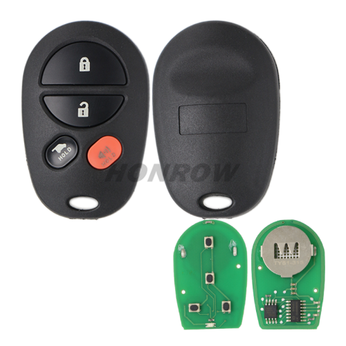 For To 2+1 button remote key with 315mhz