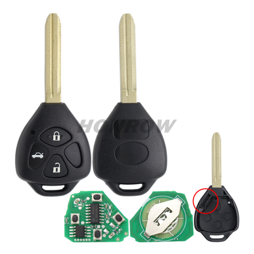 For To Prado 3 button remote key With 433Mhz 4D67 Chip FCCID:B41TA
