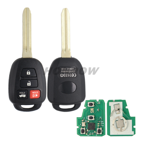 For Toy 4 Button remote key with 314MHz H Chip  FCCID:GQ4-52T