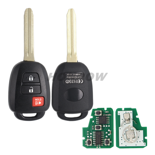 For To 2+1 button remote key with 315MHZ (FCC ID is FCC:HYQ12BEL)