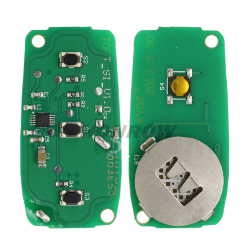 For To 3+1 button remote key with 315mhz  FCC:GQ43VT14T