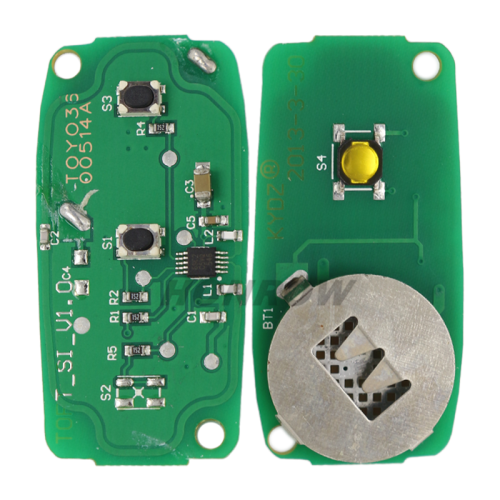 For To 2+1 button remote key with 315mhz  FCC:GQ43VT14T