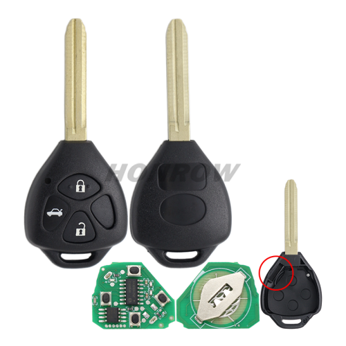 For To Prado 3 button remote key With 315Mhz 4D67 Chip FCC ID: GQ4-29T
