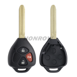 For To corolla 2+1 button remote key with 433mhz with 4D67 chip FCCID:B41TA