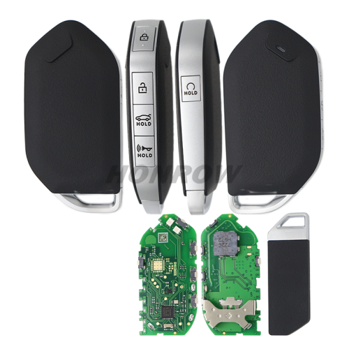 For Kia K4 5 Button Smart Remote Key 5 Button  keyless go with 433MHZ 4A chip  FCCID: TQ8-FOB-4F81M44 P/N: 95440-GG000