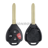 For To corolla 3+1 button remote key with 315mhz with 4D67 chip FCC ID: GQ4-29T
