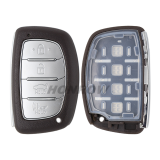 For Hyundai 3/4 button  remote key blank with battery clamp