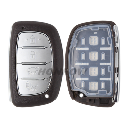For Hyundai 3/4 button  remote key blank with battery clamp
