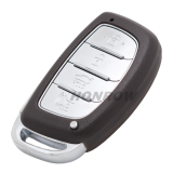 For Hyundai 3/4 button  remote key blank with battery clamp