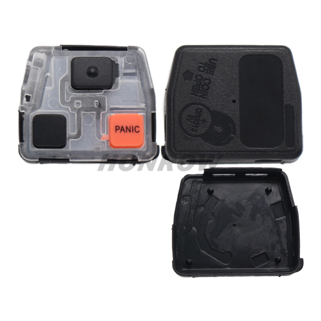 For Toy land cruiser prado 2+1 button remote shell