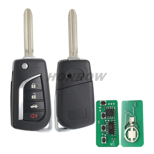 For Toyota Camry 3+1 button remote key with 314.4Mhz 4D67 Chip  FCC ID HYQ12BBY