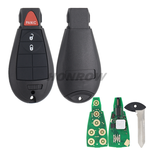 For Chrysler Aftermarket 2+1Button Keyless Go remote key 433mhz  PCF7945 chip PN 56046733AH IYZ-C01C FCCID:56046733AH