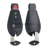 For Chrysler Aftermarket  3+1Button Keyless Go remote key 433mhz PCF7945 chip IYZ-C01C FCCID:68051664AH
