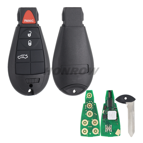 For Chrysler Aftermarket  3+1Button Keyless Go remote key 433mhz  PCF7945 chip IYZ-C01C FCCID:56046736AA
