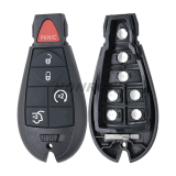 For Chrysler Aftermarket  4+1Button Keyless Go remote key 433mhz  PCF7945 chip IYZ-C01C FCCID: 05026453AI