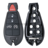 For Chrysler Aftermarket  4+1Button Keyless Go remote key 433mhz  PCF7945 chip IYZ-C01C FCCID: 05026334AC