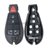 For Chrysler Aftermarket  4+1Button Keyless Go remote key 433mhz  PCF7945 chip IYZ-C01C FCCID: 05026453AI
