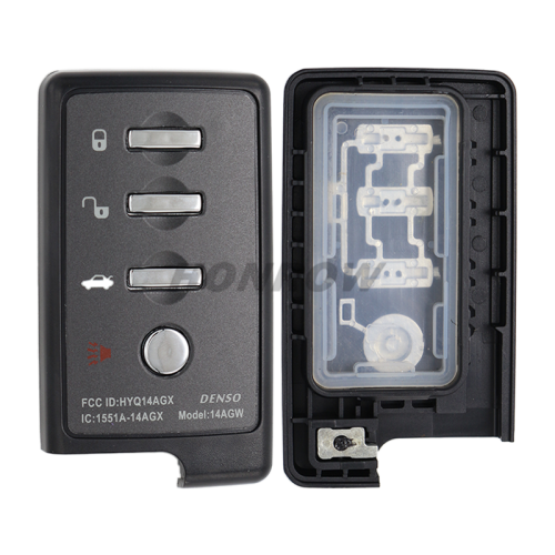 For Subaru 3+1 button remote key shell with blade