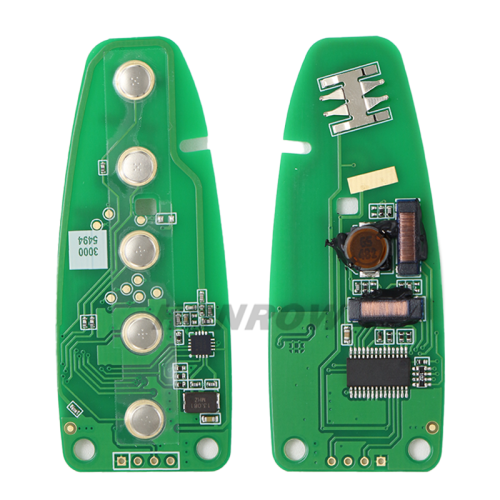 For Ford 3+1 button keyless remote key with PCF7953 AC1500 chip-434mhz ASK model FCCID:M3N5WY8609