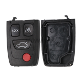 For Vol 3+1 button flip remote key shell