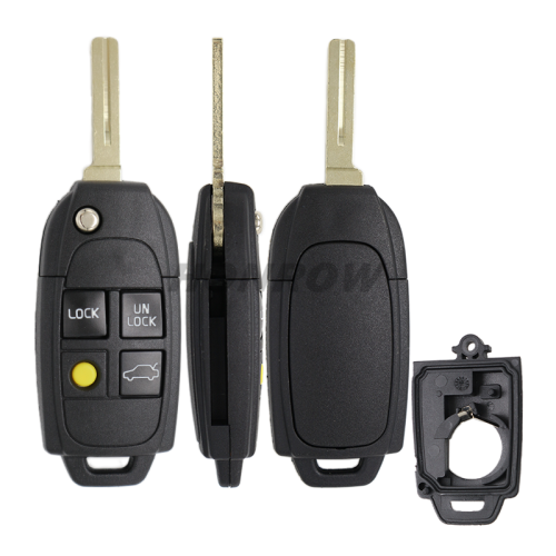 For Vol 3+1 button flip remote key shell