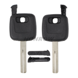For Volvo transponder key blank Without Logo can put TPX long chip