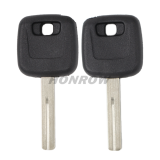 For Volvo transponder key blank Without Logo can put TPX long chip