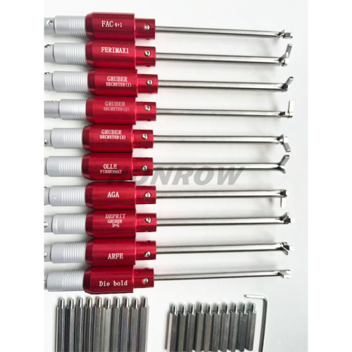 HONEST 10PCS Safety Blade Flag Stick Locksmith Tool quick opening tool lock pick set