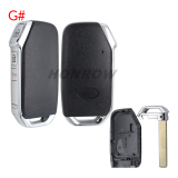 For Ki 3/4 button remote key blank without battery holder, buttons on the side，please choose the button type.