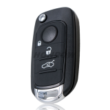 For Fiat Egea 500X tipo 4 button Flip remote key Megamos  AES MQB48 chip 433mhz SIP22 blade
