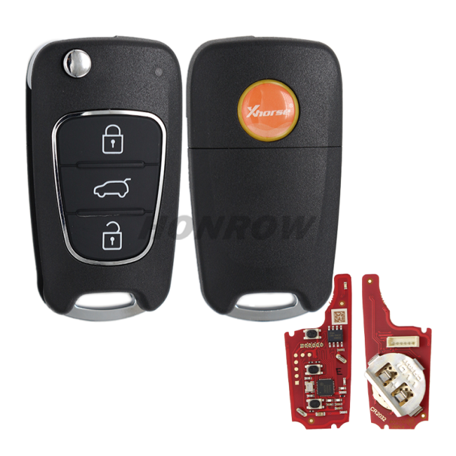 Xhorse Universal Remote Car Key XKHY22EN  3 Buttons for Hyundai VVDI Key Tool VVDI2 MINI Programmer English Version