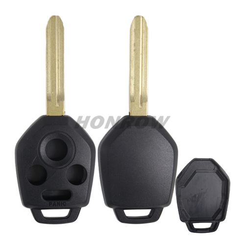 For Subaru 3 button remote Key Shell with TOY43 blade