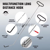 26PCS Car Tool Kit with Pin Puller, Puller Hook, Air Wedge & Magnetic Pickup Tool with Flashlight