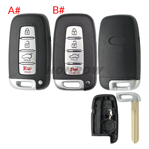 For KIA 4 button remote key blank
