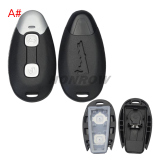 For Piaggio 2 button motorcycle key blank