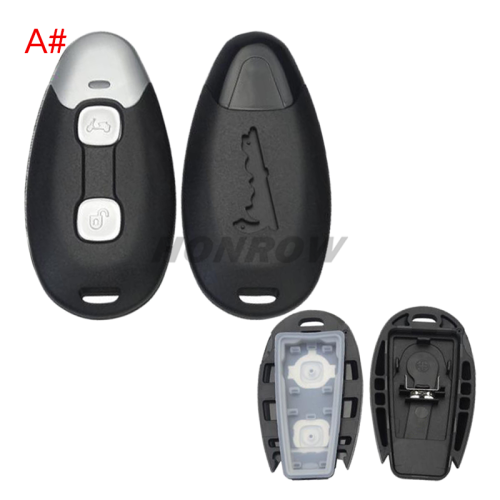 For Piaggio 2 button motorcycle key blank