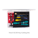 The Vtool key cutting kits offer a standardized, fast, and safe way to remove the shells of vw, Audi, and Porsche 5C/5D keys, it enabling the extraction of the key board forreading and writing. Thus significantly reduces the risk of damaging the key shells