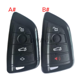 For high quality black color BMW G Series 4 button Car Remote Key Shell