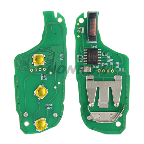 For Peugeot 3 button remote keys chip PCF 7941(TITAG2) 46 chip with HU83 blade 434MHZ HELLA 5FA010 353-20 CMIIT ID:2013DJ0113   9807343377 00